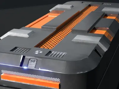 Sci Fi Box v2 Low-poly 3D model