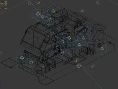 Machinery - Spacecraft - Functional Objects 015 3D model