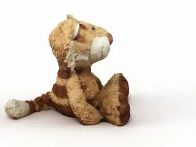 Lion Cuddly Soft Toy Low-poly 3D model