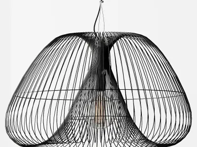 Cosmo Bronze Pendant Light 3D model