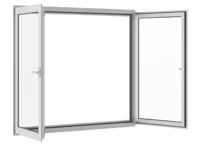 Metal Window 1770mm x 1500mm 3D model