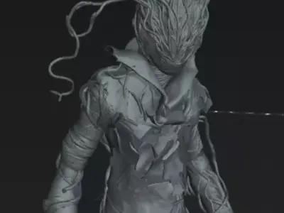 Threaded Man STL DnD Tabletop Miniature 3D Print Free 3D print model