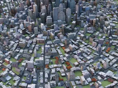 City 48 Low-poly 3D model