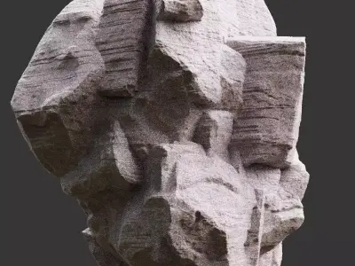 Stylized Realistic Highpoly Rock - CG And Games - 05 3D model