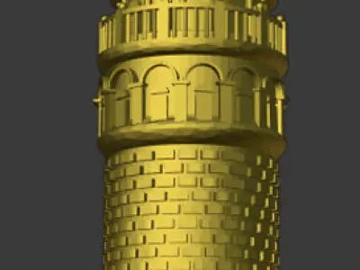 Galata Tower Istanbul 3D model for 3D print 3D print model