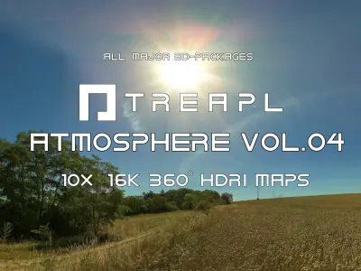 10X HDRI SKIES TREAPL ATMOSPHERE VOL04 - BUNDLE - 360 SKIES Texture
