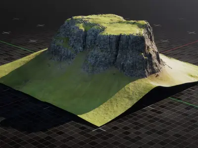 Iceland Mountain 4 3D model