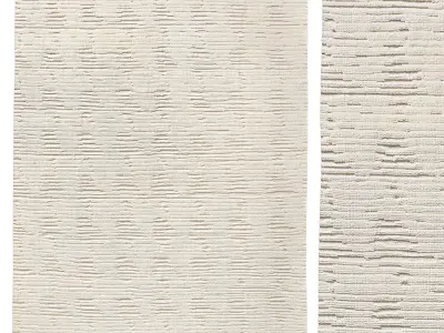 MERYEM HAND-KNOTTED WOOL RUG 3D model