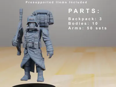 GrimGuard Infantry Builder 3D print model