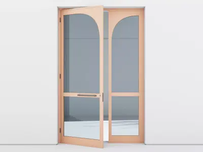 Aluminium door 344 3D model