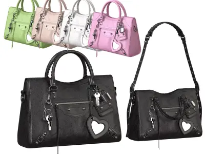 Balenciaga Le City Medium Bag 3D Model Pack