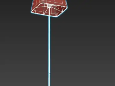 HENDRIX floor lamp with shade 3D model