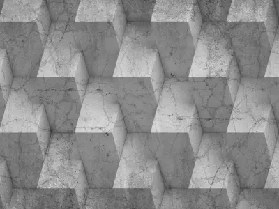 Concrete Cube Illusion Wallpaper Texture  Texture