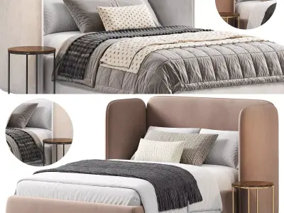 TEEN ADULTS SINGLE LEVEL BED 3D model