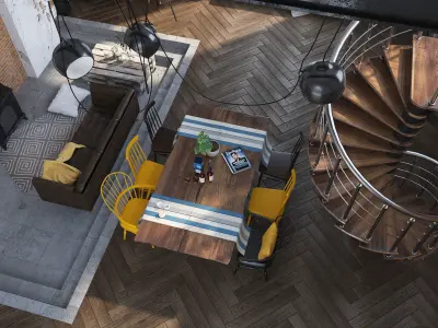 Studio Loft 3D model