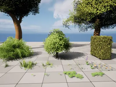 Surburban Modular Stylized Pack Low-poly 3D model