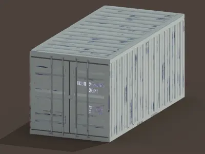 container shipping Low-poly 3D model