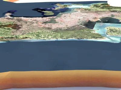 Auckland City New Zealand 3D model