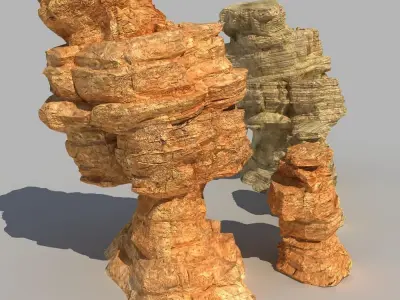 Desert Rock 3D model