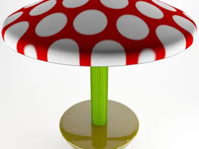 bench mashrums 3D model