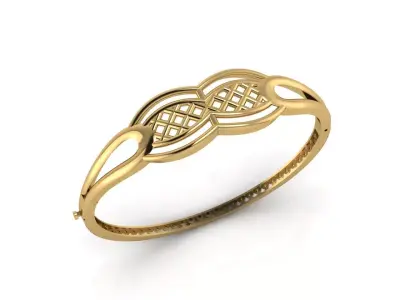 Womens Bracelets Bangles 3DM STL OBJ With Details  3D print model