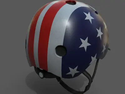 Helmet spot Generic camp human Hat 3d model  Low-poly 3D model