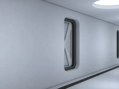 Sci Fi Corridor 3D model 54