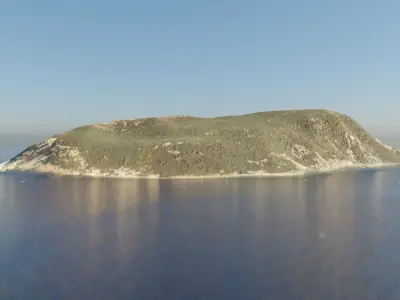 3D model of a Mediterranean island 3D model