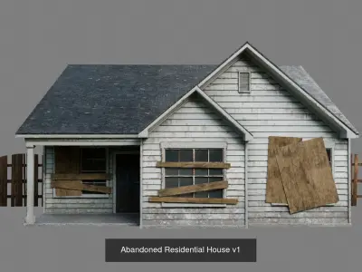 Abandoned Houses 3D Model Pack