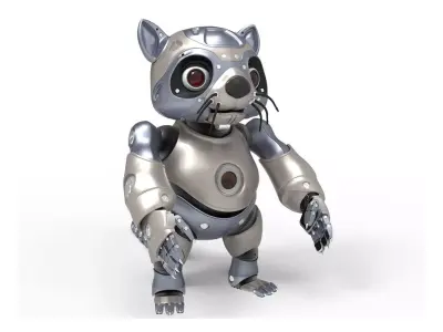 robot racoon 3D model