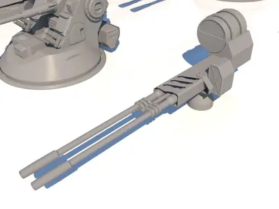 Sci-fi Guns Set model 3D model