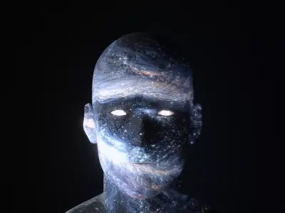 Cosmic Character 3D Model Low-poly 3D model