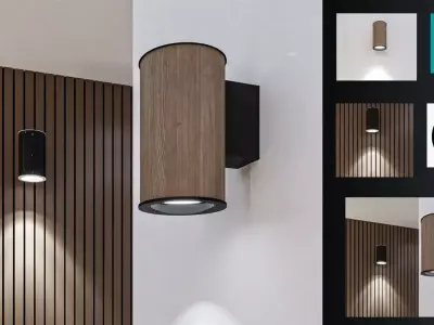 wall lamp 3D model Free 3D model