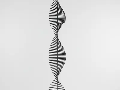 RHYTHM metal spiral hanging from ceiling 3D model