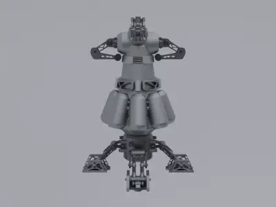 Scifi Plasmonic Reactor Concept 3D model