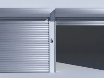 Roll Door Low-poly 3D model