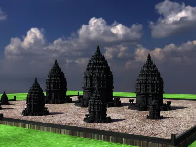 Prambanan Temple 3D model