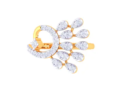   Women Ring MTL 3dm STL OBJ FBX Details 3D print model 5