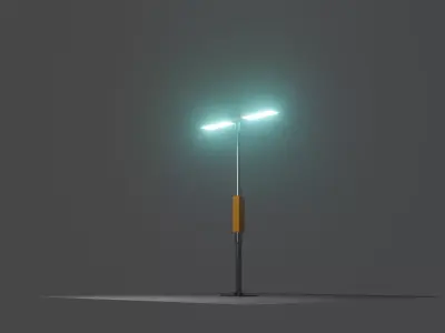 scifi street light  3D model