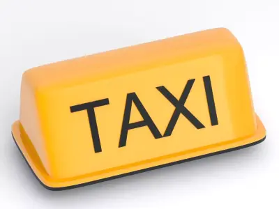 Taxi Rooftop Lamp Orange 3D model