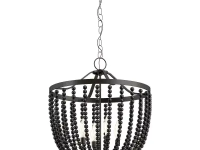 Rylee 4 Light Chandelier 3D model