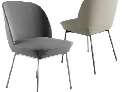 Muuto Oslo Chair And 70-70 Table 3D model