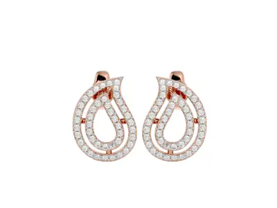 Light Minimalist Diamond Ring Earrings Pendant Set 3D print model