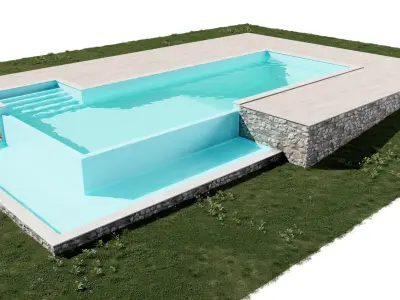 Swimming Pool 3D model 30