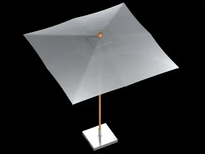 Bambrella levante outdoor parasol 3D model