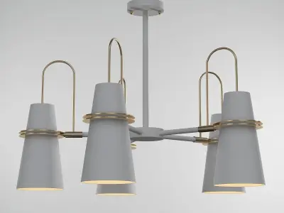 REINAR A gold chandelier 3D model