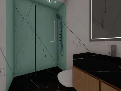 Simple 2 Floor Villa Interior Design  Free 3D model