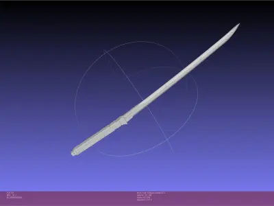 Metal Gear Rising Raiden High Frequency Blade Rework Assembly 3D print model