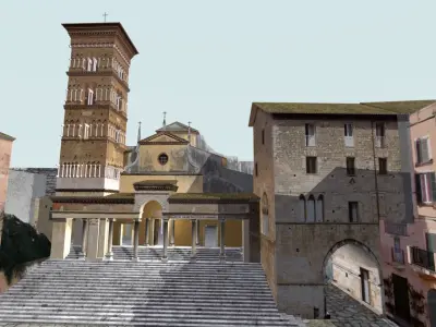 Terracina Forum Scene 3D model