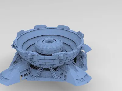 Halo Forerunner Inspired Energy Pilon 3D model